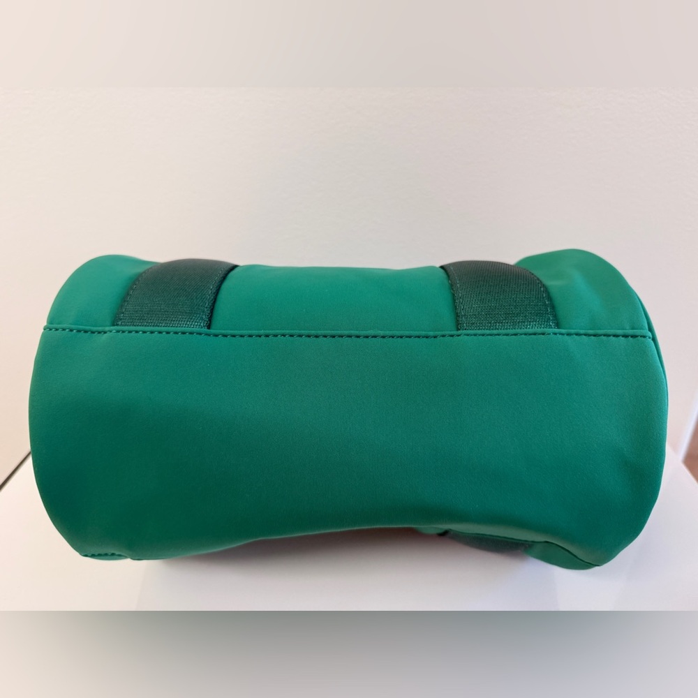 New LULULEMON Knit Nylon Mini Barrel Duffle Bag Crossbody Handbag Cascade Green - Picture 6 of 9